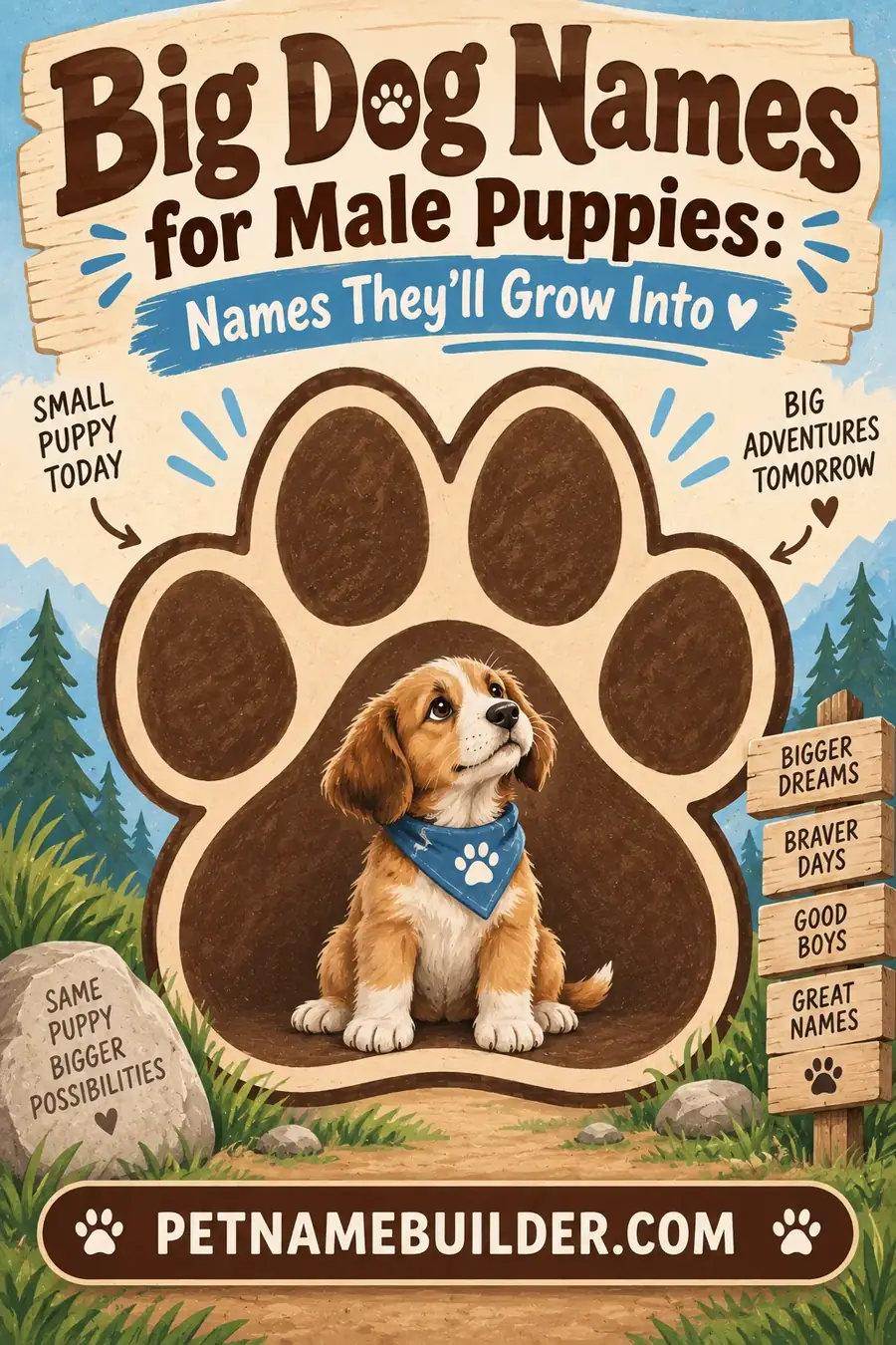 Big Dog Names for Male Puppies: Names They'll Grow Into