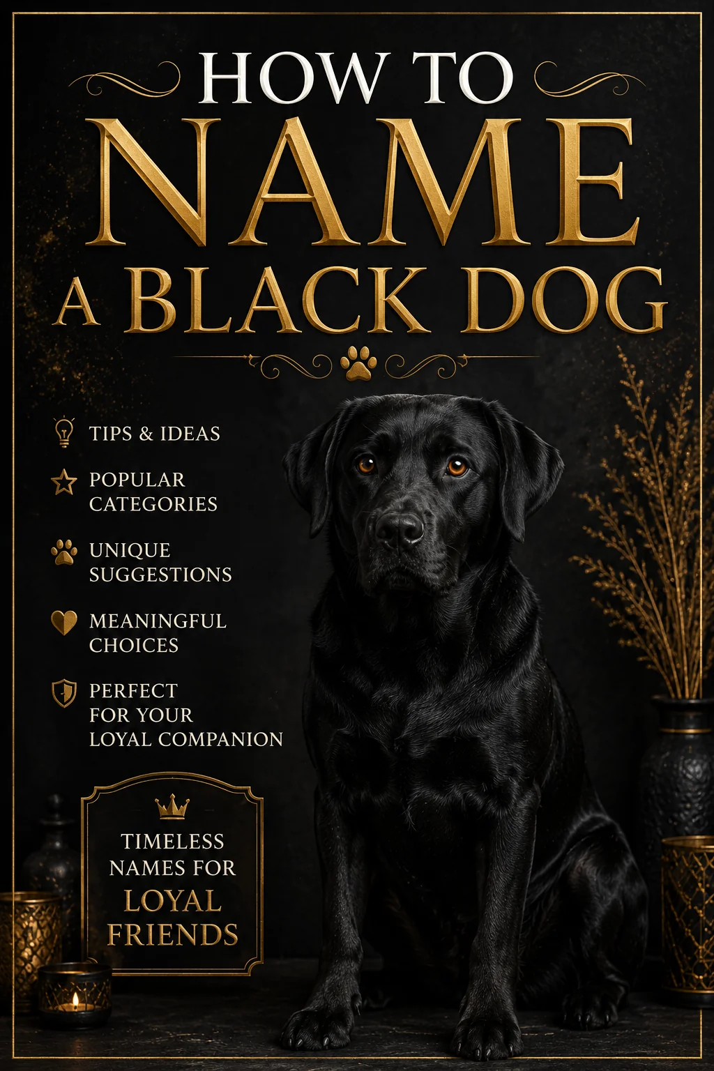 Black Dog Names: 110 Sleek, Cool & Bold Ideas
