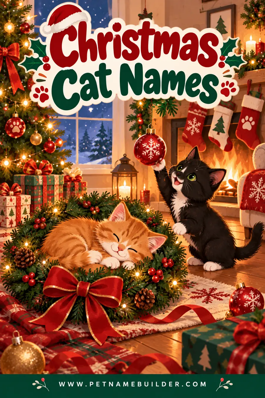 Christmas Cat Names: 175 Cozy, Festive & Funny Ideas for Your Holiday Kitten
