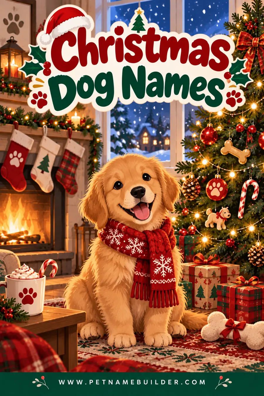 Christmas Dog Names: 200 Festive, Cozy & Funny Ideas for Your Holiday Pup