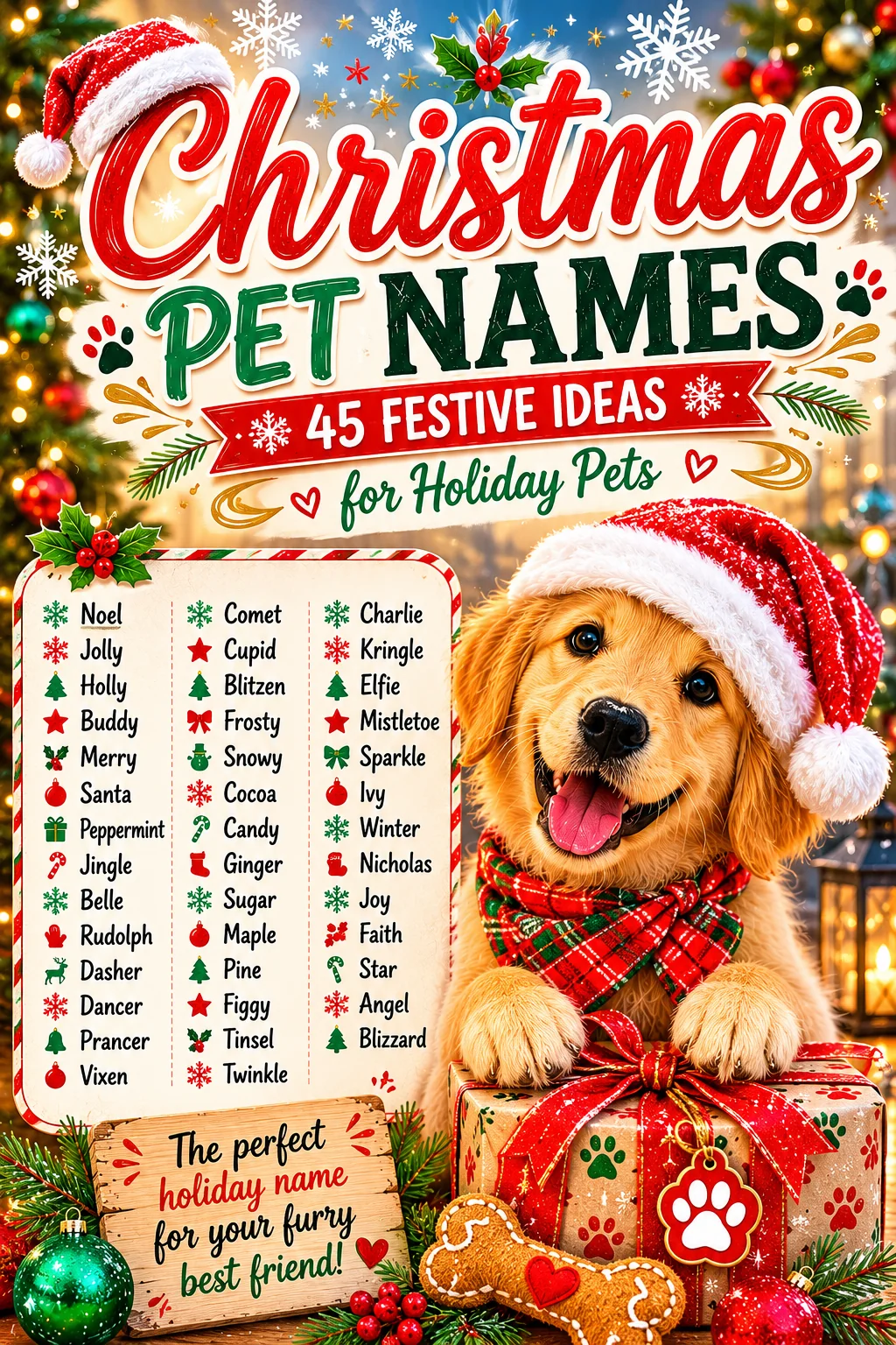 Christmas Pet Names: 120 Festive & Merry Ideas