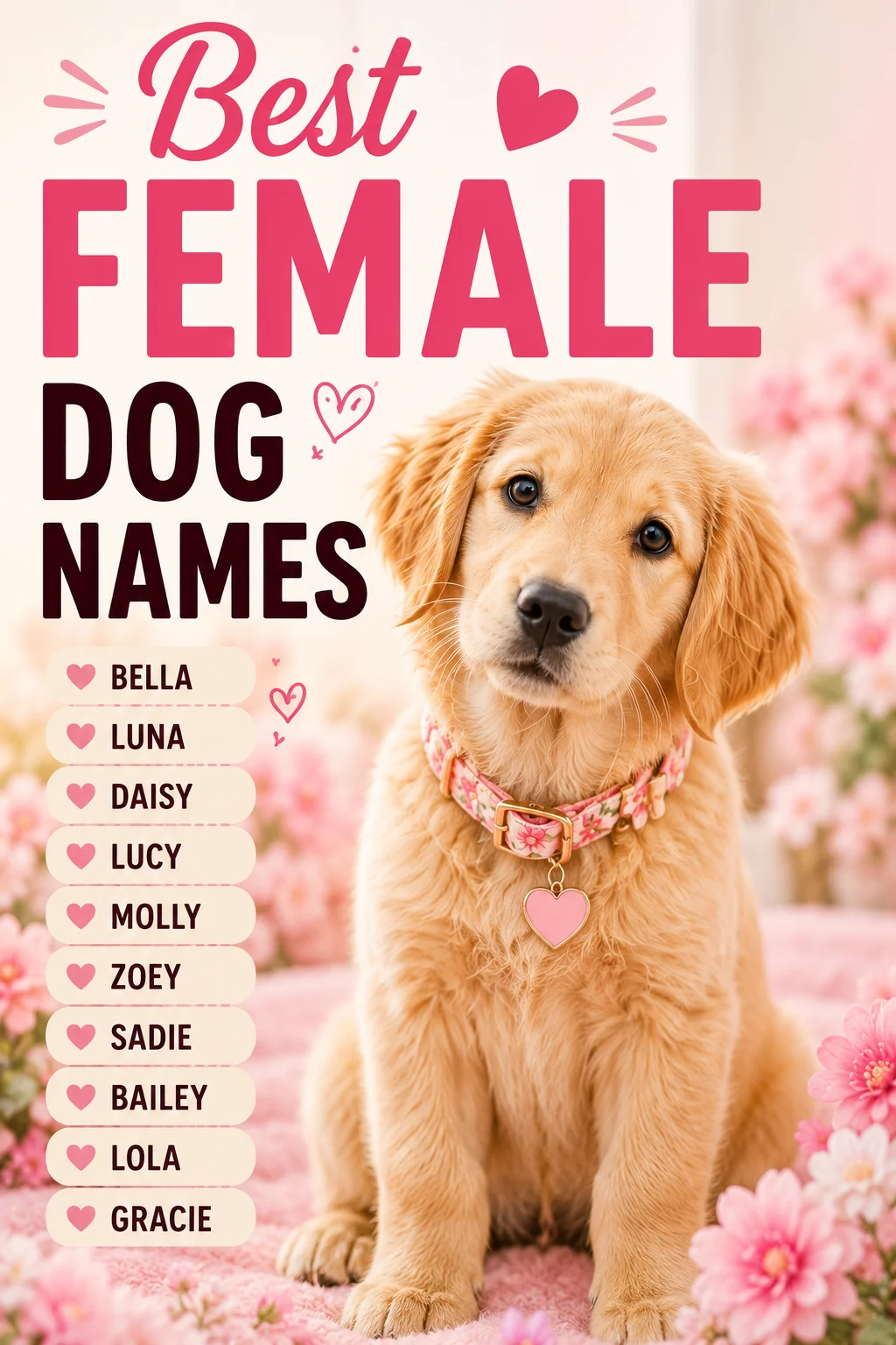 Best Female Dog Names: 100 Beautiful Names for Girl Dogs