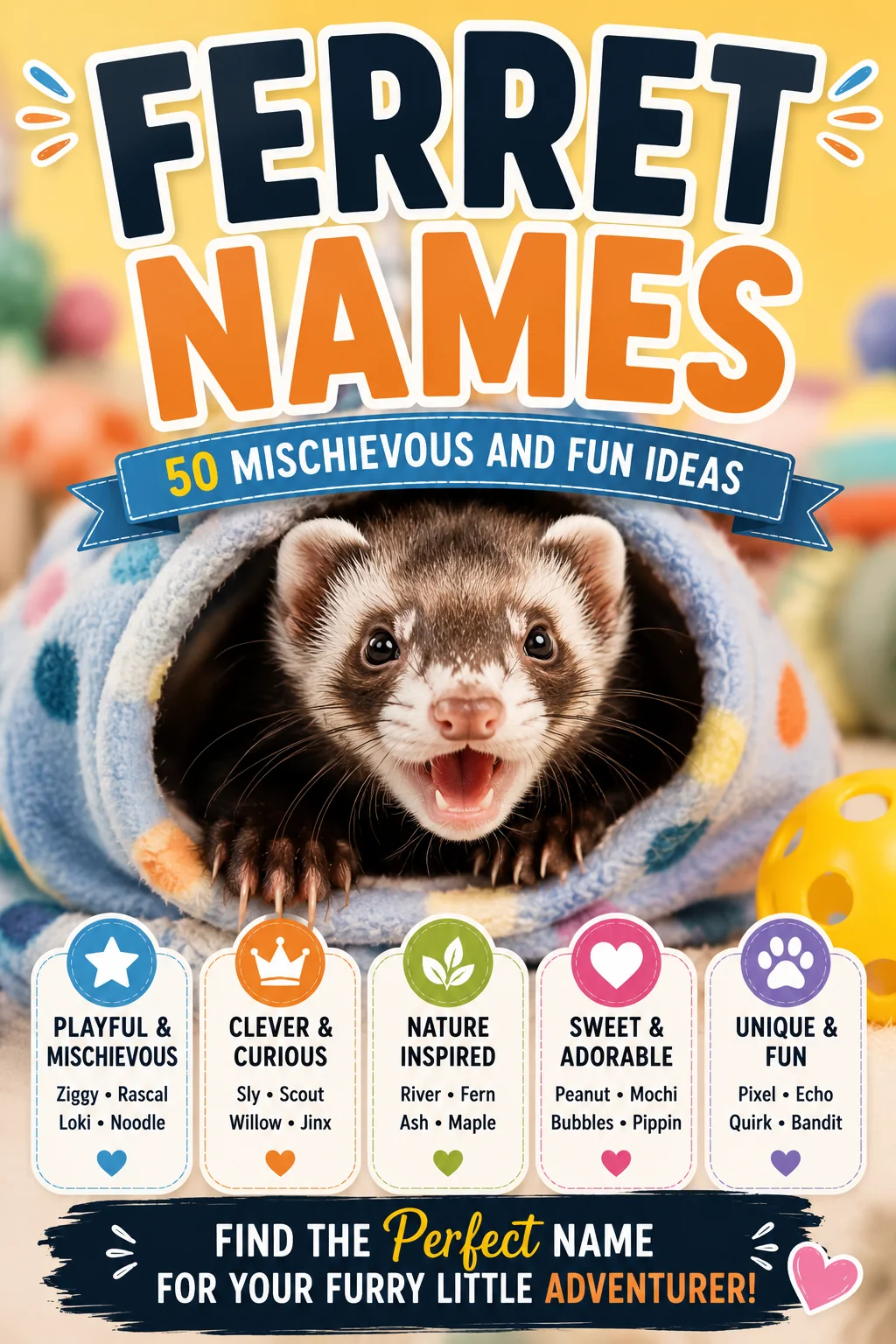 Ferret Names: 110 Mischievous & Cute Ideas