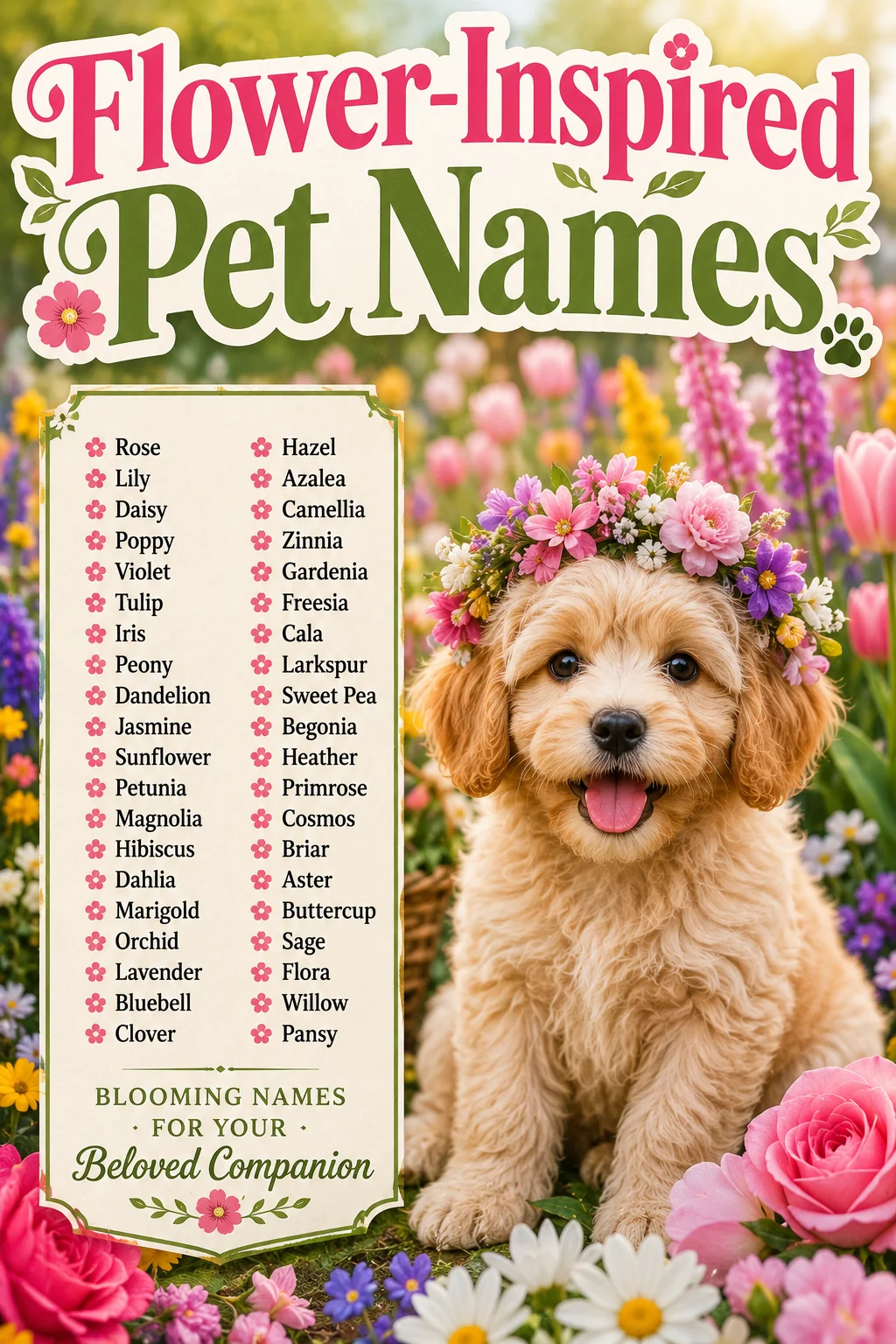 Flower Pet Names: 110 Pretty Botanical Ideas