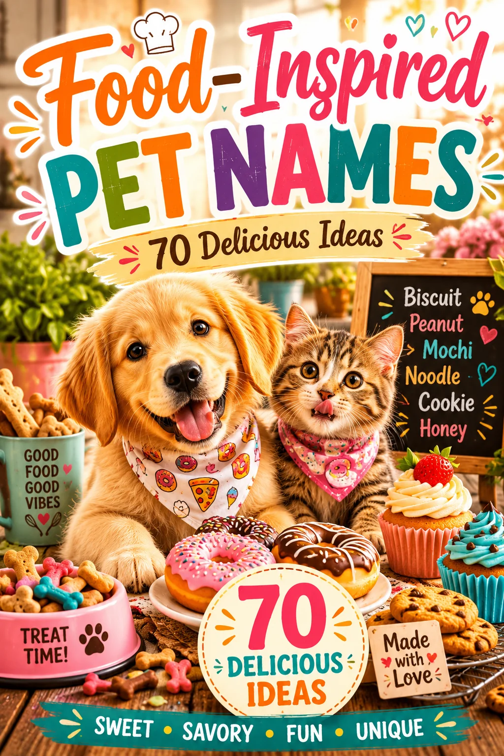 Food-Inspired Pet Names: 110 Delicious Ideas for Dogs & Cats