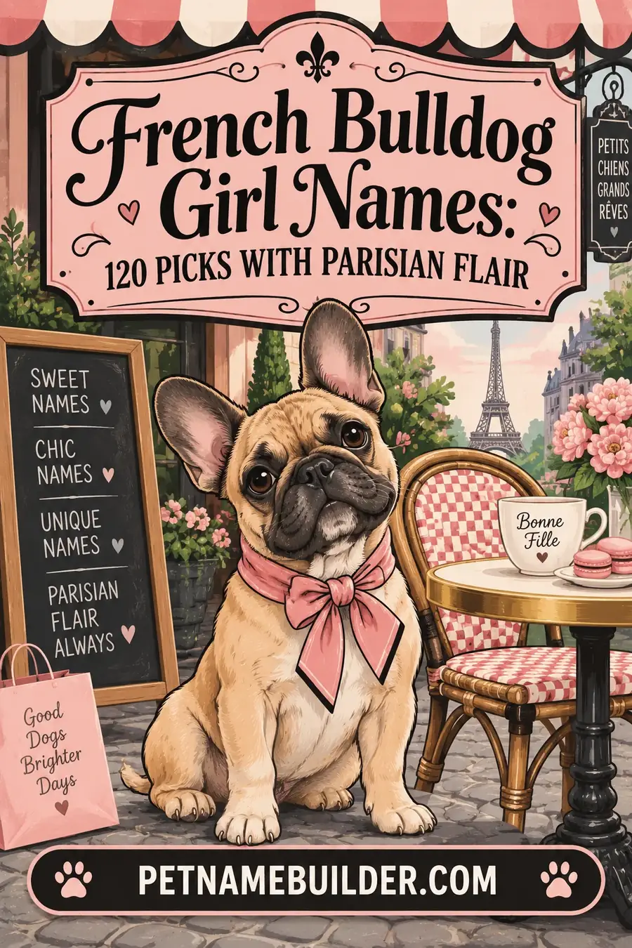 French Bulldog Girl Names: 120 Picks With Parisian Flair