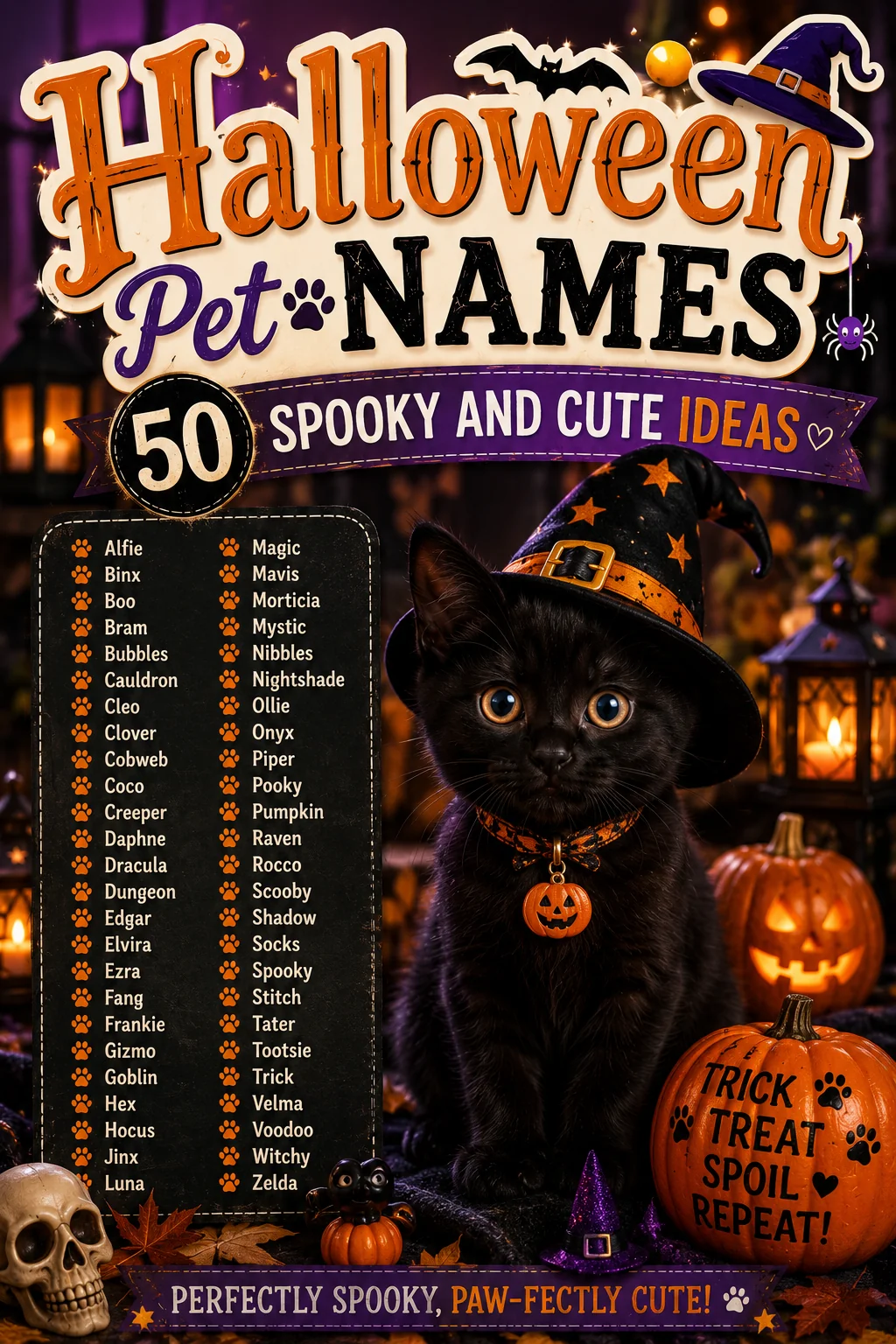 Halloween Pet Names: 120 Spooky & Cute Ideas
