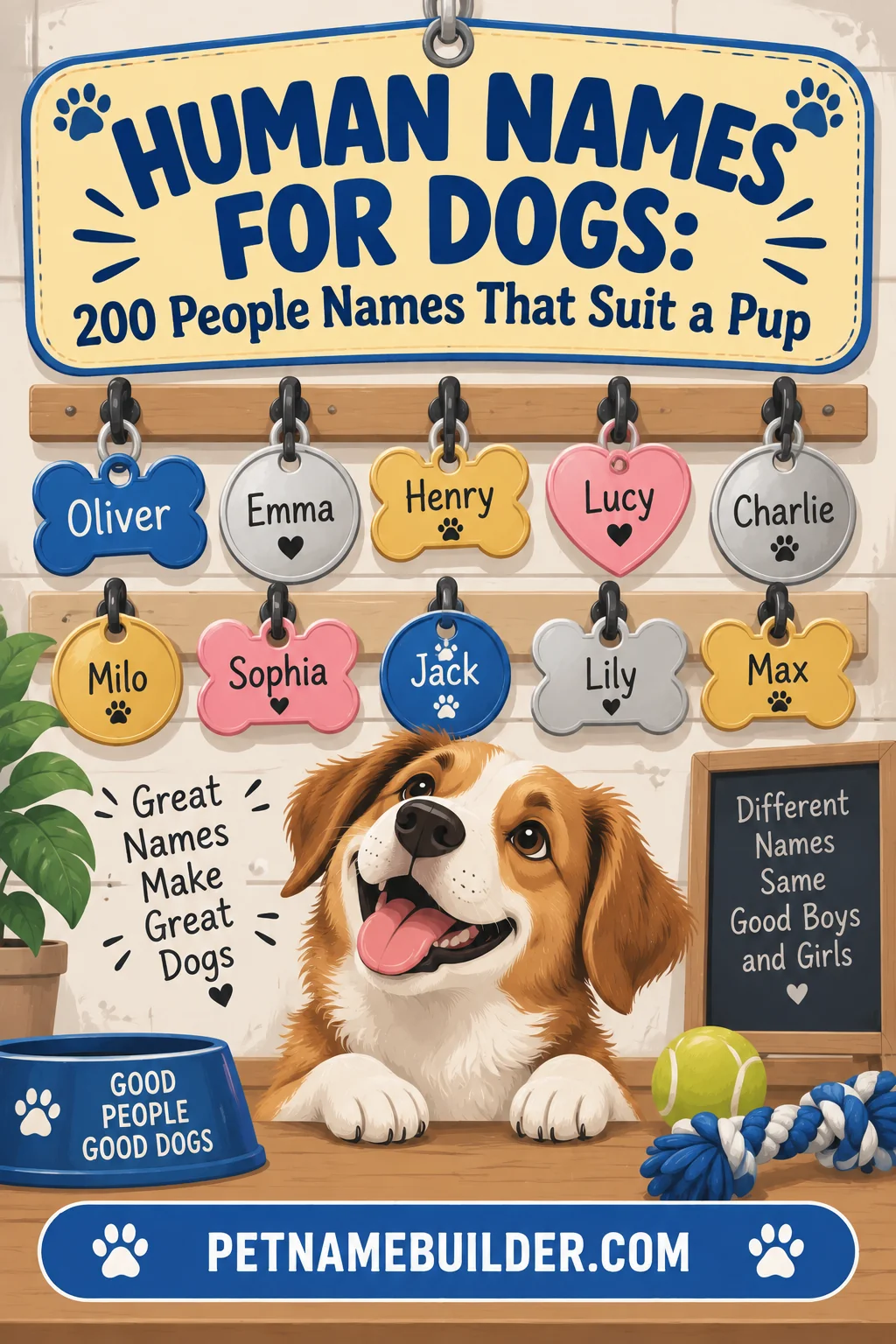 Human Names for Dogs: 200 People Names That Suit a Pup