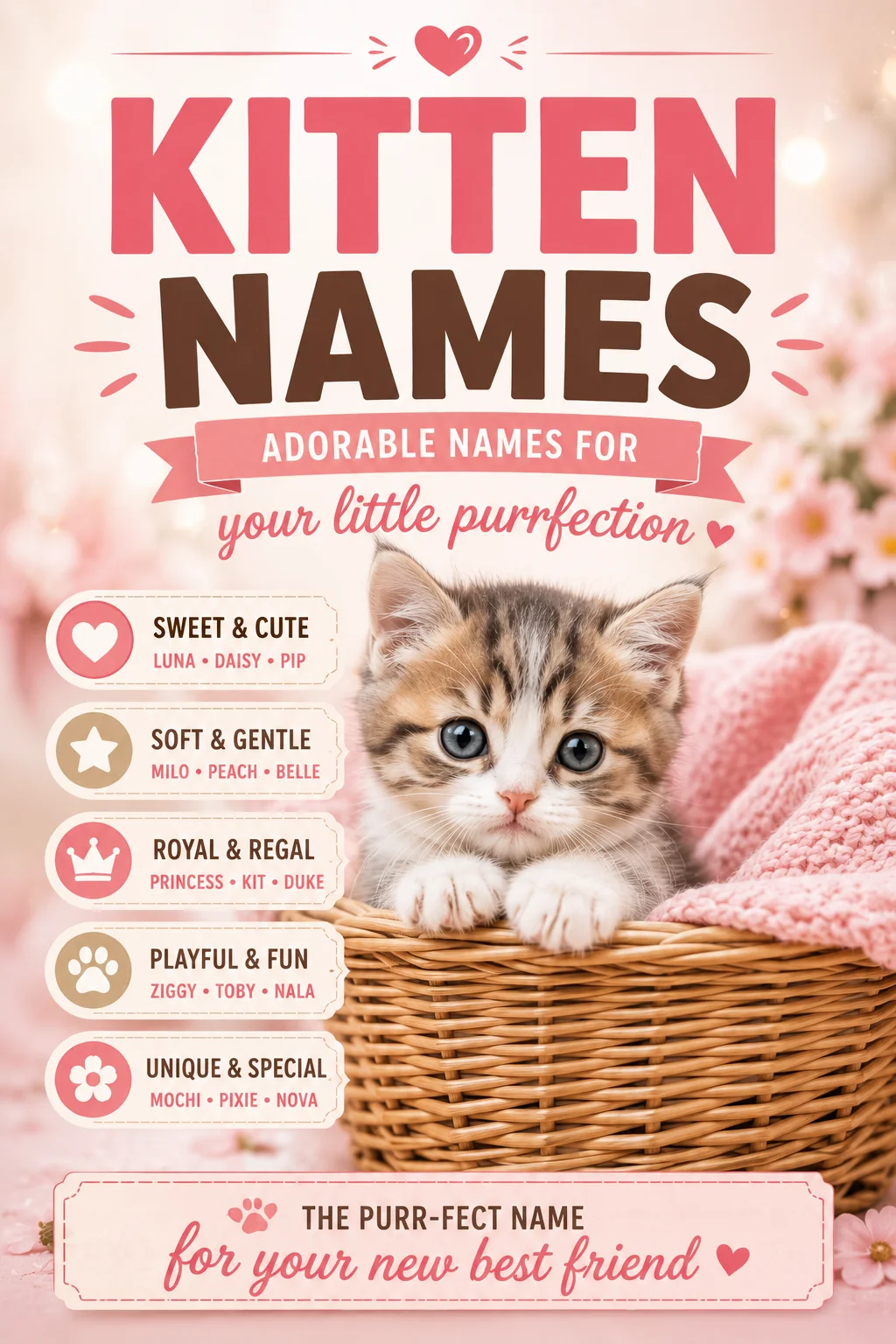 Kitten Names: 130 Perfect Picks for Your New Kitten