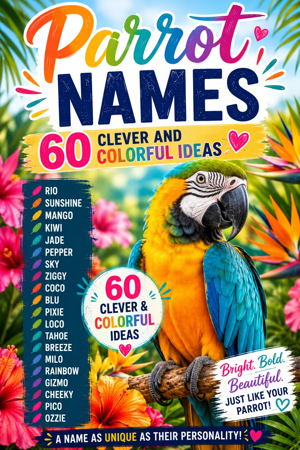 Parrot Names: 110 Clever, Colorful & Fun Ideas