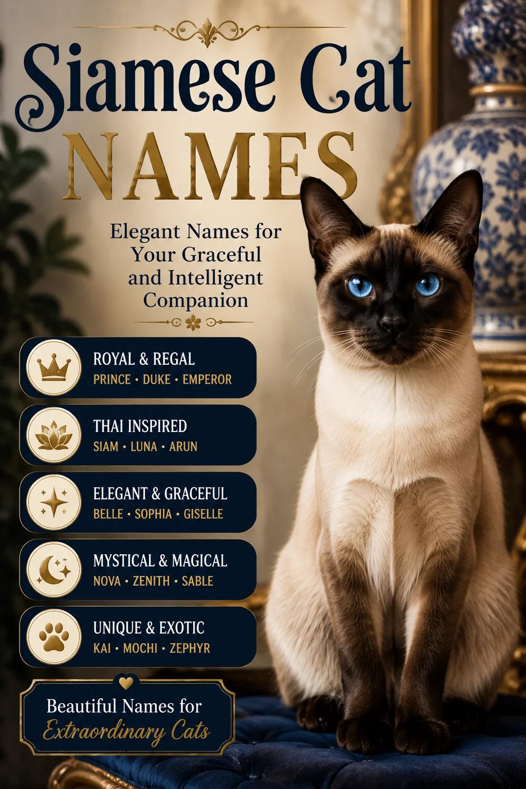 Siamese Cat Names: 100 Elegant & Exotic Ideas