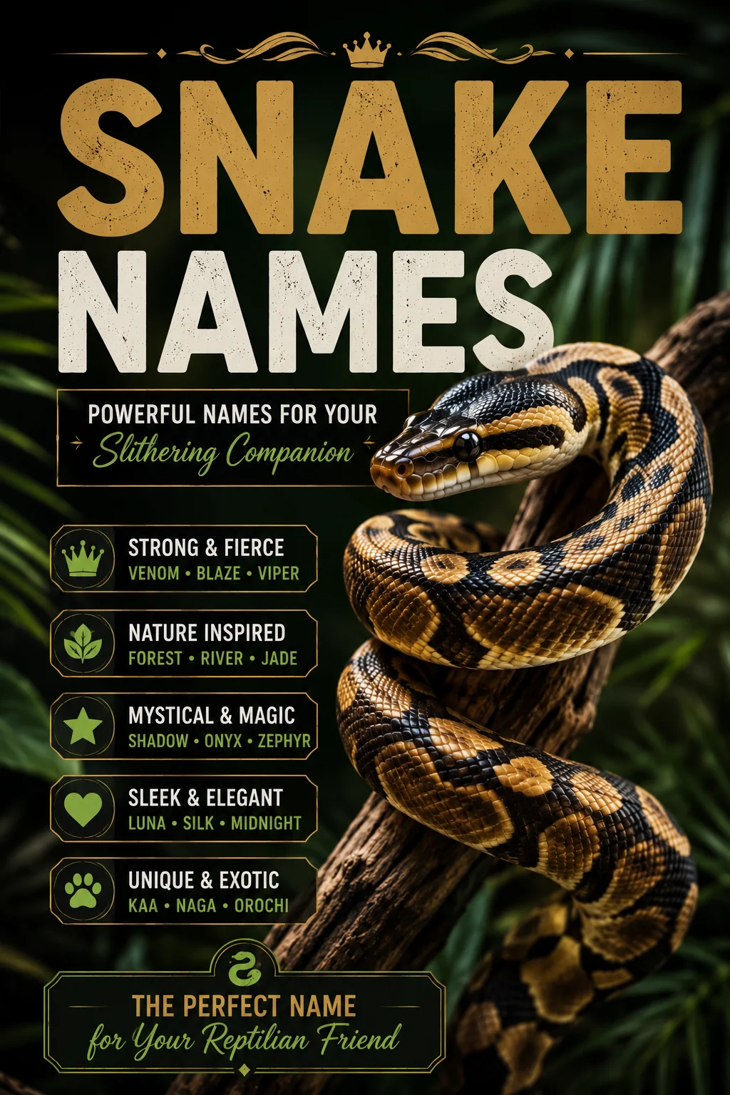 Snake Names: 110 Cool, Mysterious & Clever Ideas