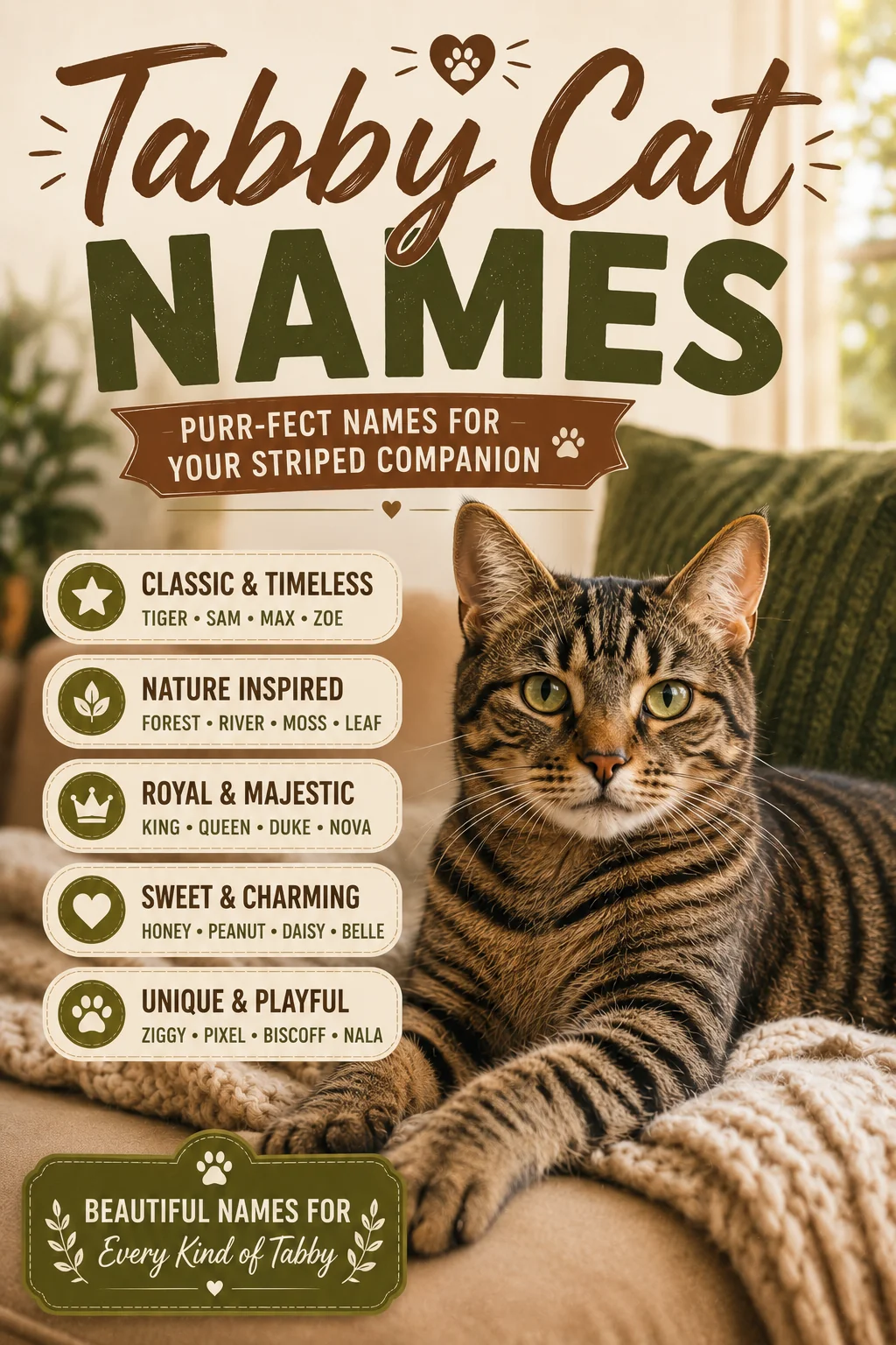 Tabby Cat Names: 100 Perfect Ideas for Striped Kitties