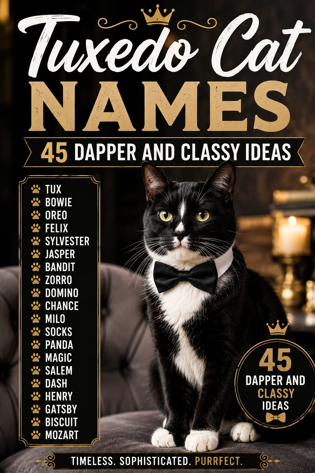Tuxedo Cat Names: 100 Dapper & Classy Ideas