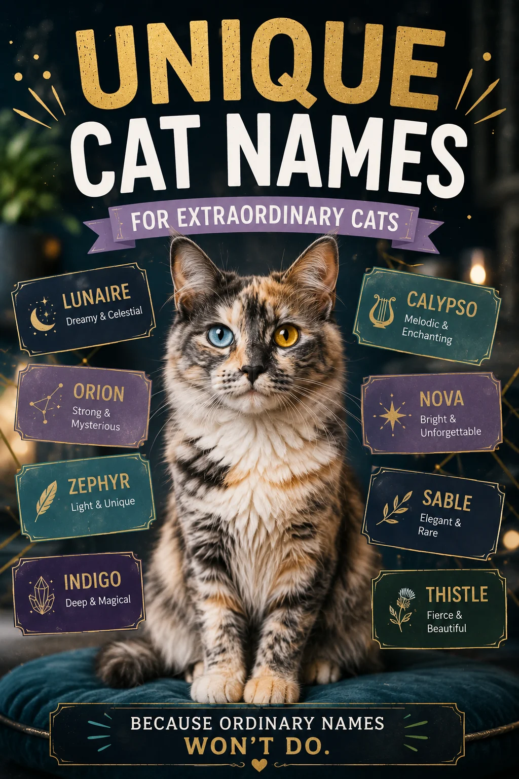 Unique Cat Names: 120 Distinctive & Uncommon Ideas