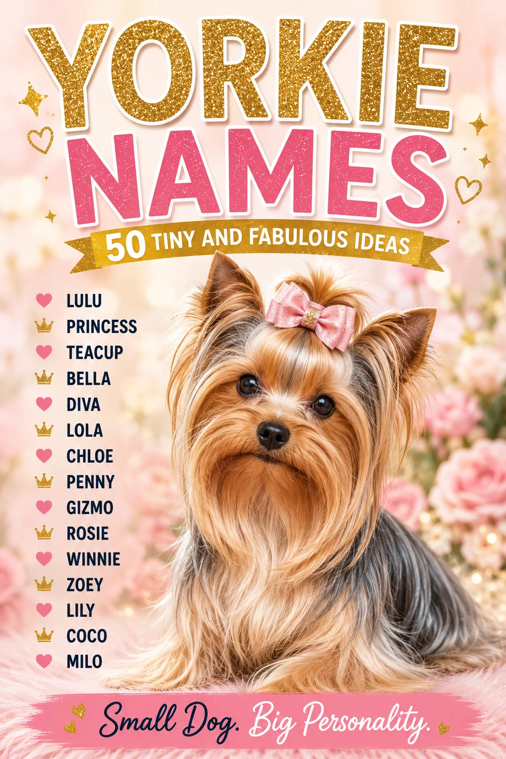 Yorkie Names: 90 Glamorous & Cute Ideas for Your Yorkshire Terrier